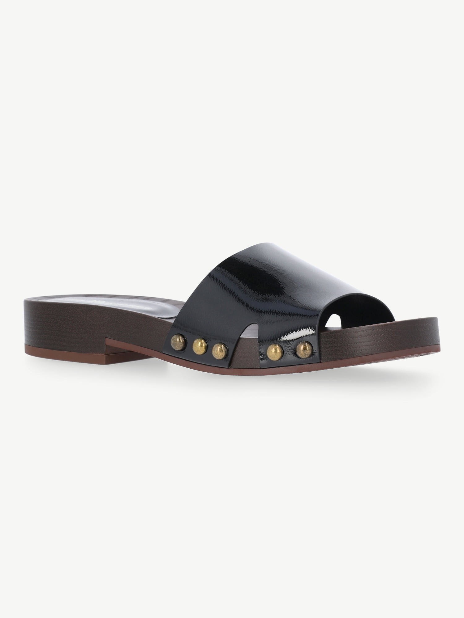 No Boundaries Studded Clog Sandals, Women's