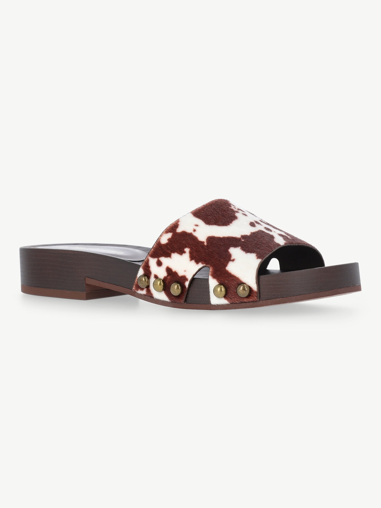 No Boundaries Studded Clog Sandals, Women's