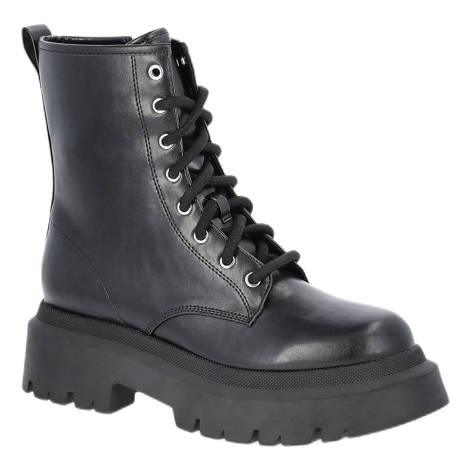 靴 extreme chunky sole combat boots mode No Boundaries Women's Lug Sole Combat Boots, Wide Width Available