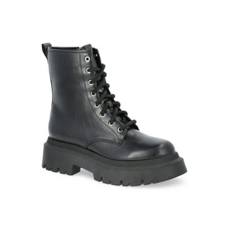 No Boundaries Women's Knit Combat Boot - Walmart.com