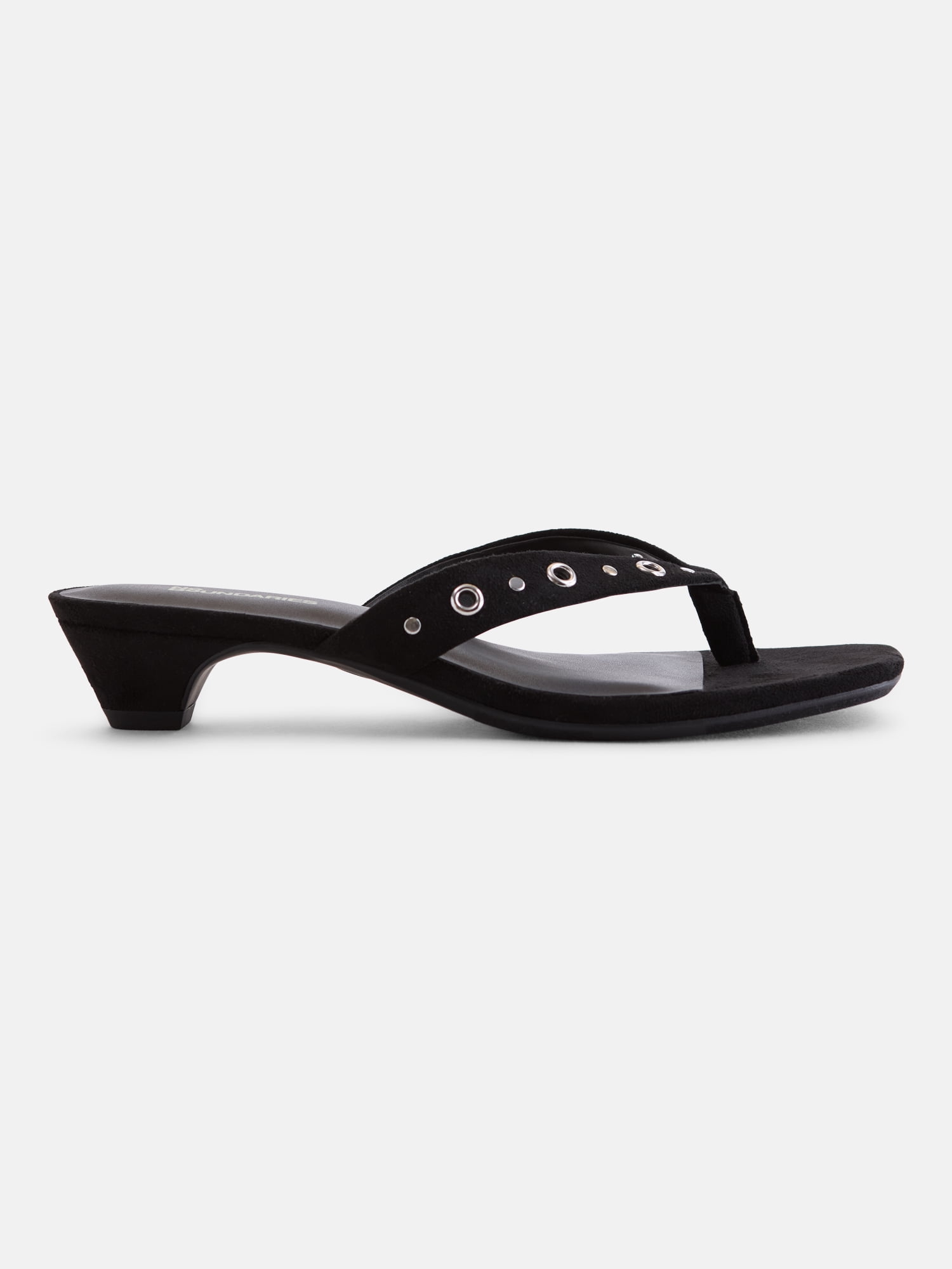 No Boundaries Women's Cone Heel Thong Sandals