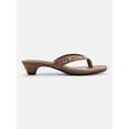 thumbnail image 1 of No Boundaries Women's Cone Heel Thong Sandals, 1 of 5