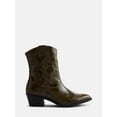thumbnail image 1 of No Boundaries Women’s Cowboy Booties, 1 of 6