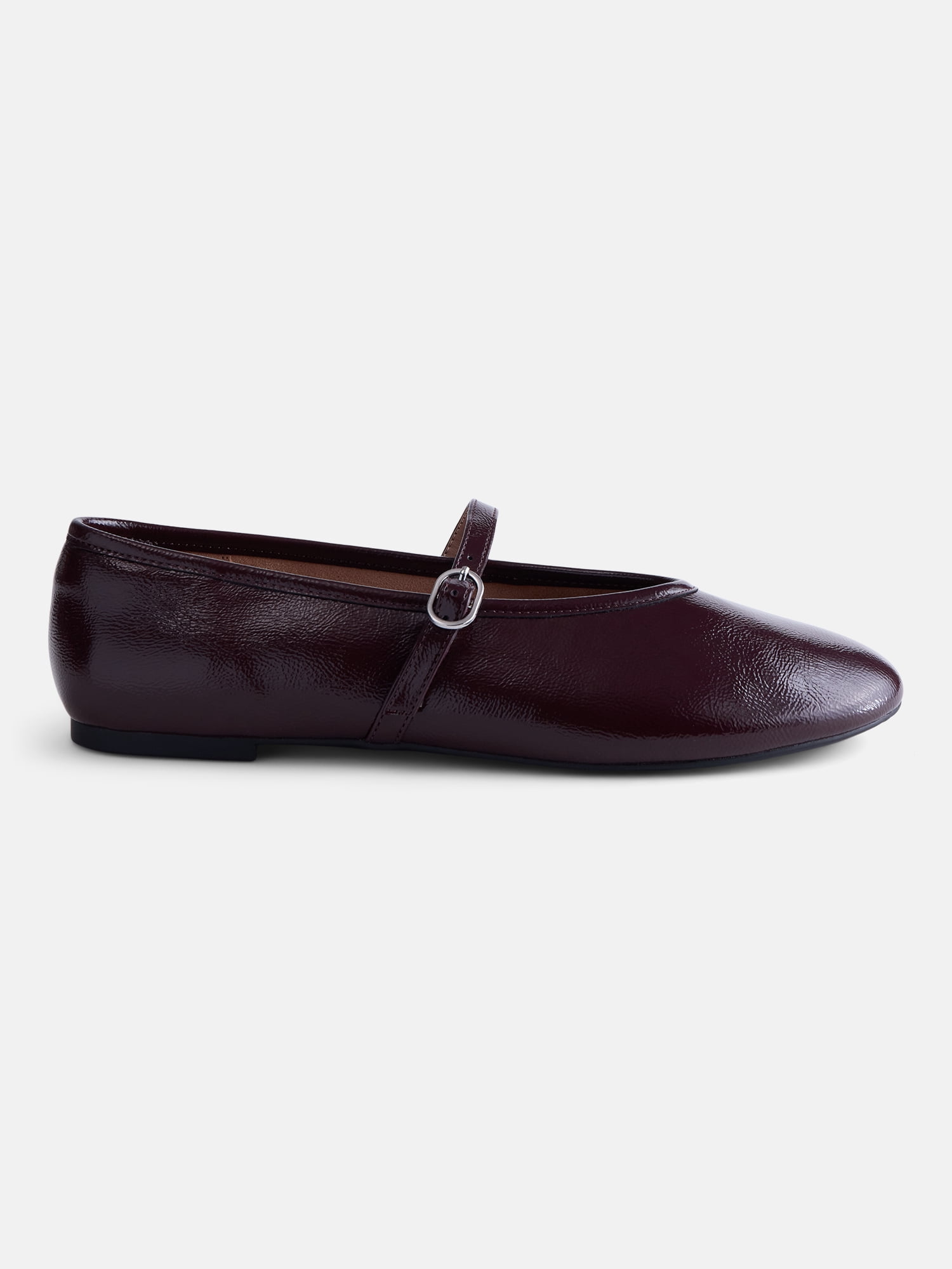 No Boundaries Women's Crinkle Mary Jane Flats