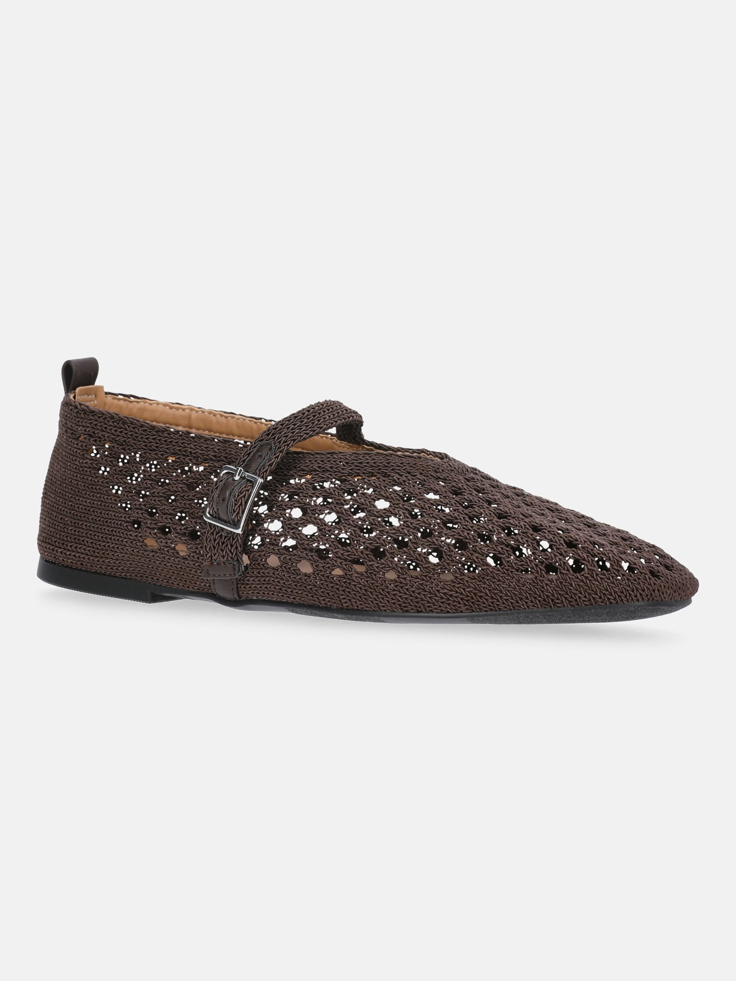 No Boundaries Crochet Mary Jane Flats, Women's