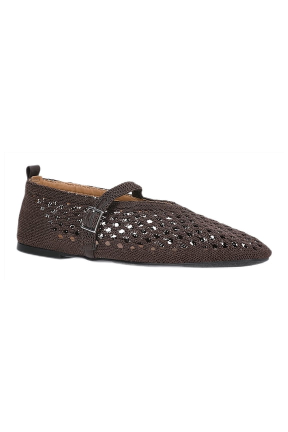 Crochet Mary Jane Flats, Women's