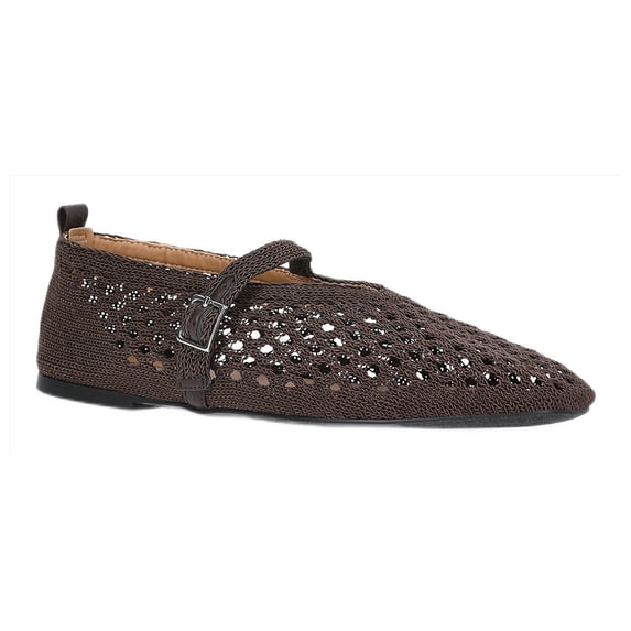 No Boundaries Crochet Mary Jane Flats, Women's