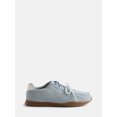 thumbnail image 1 of No Boundaries Women's Faux Suede Double Lace Sneakers, 1 of 5