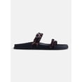 thumbnail image 1 of No Boundaries Women's Double Strap Footbed Sandals, 1 of 5
