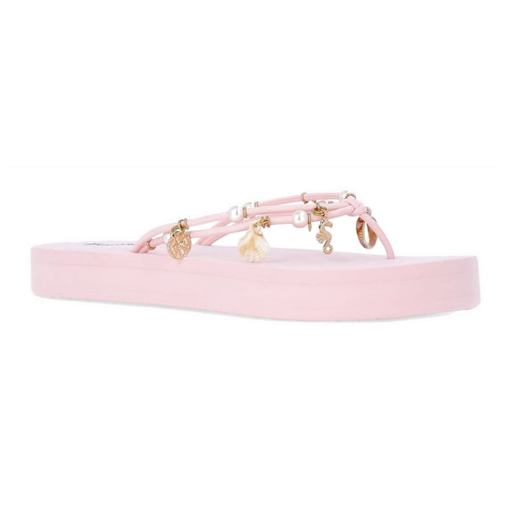 No Boundaries Women's Shell Flip Flop Sandals