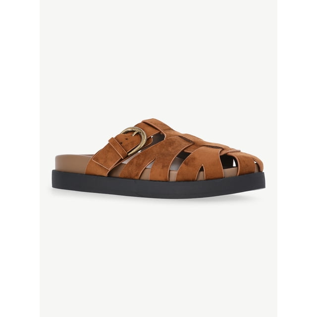 No Boundaries Faux Suede Fisherman Clogs, Women's