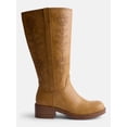 thumbnail image 1 of No Boundaries Women's Floral Embroidered Block Heel Boots, 1 of 6
