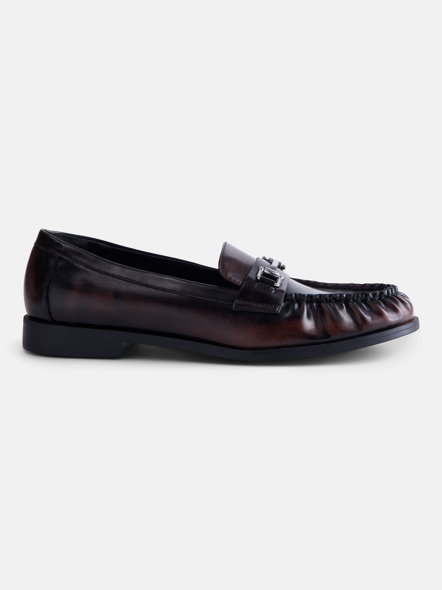 No Boundaries Women's Faux Leather Loafers