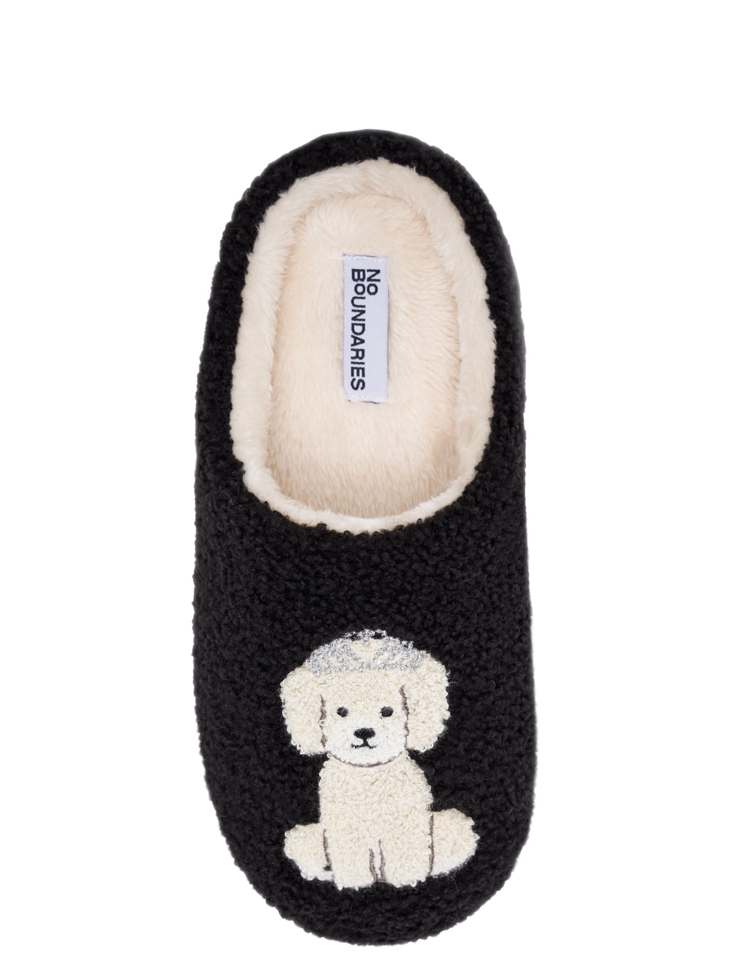 No Boundaries Women’s Plush Sherpa Clog Slippers