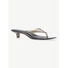 No Boundaries Women's Jelly Flip Flop Kitten Heel 
