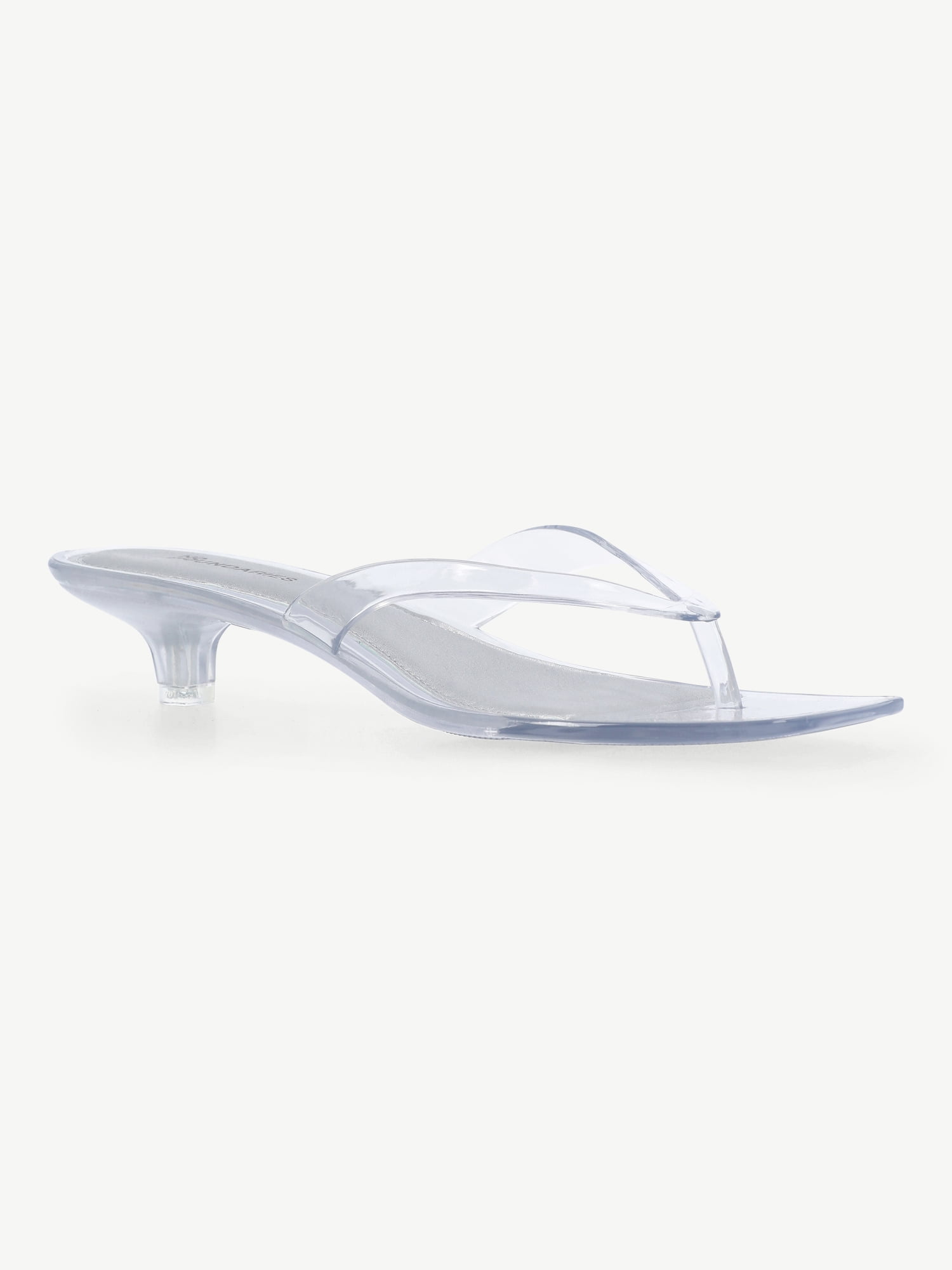 No Boundaries Jelly Kitten Heel Sandals, Women's