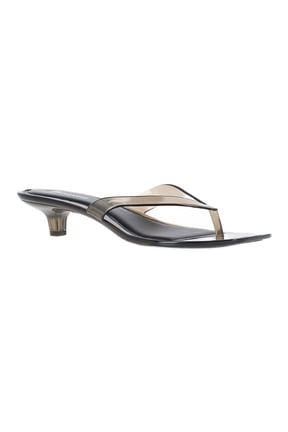 Women's Jelly Flip Flop Kitten Heel Sandals