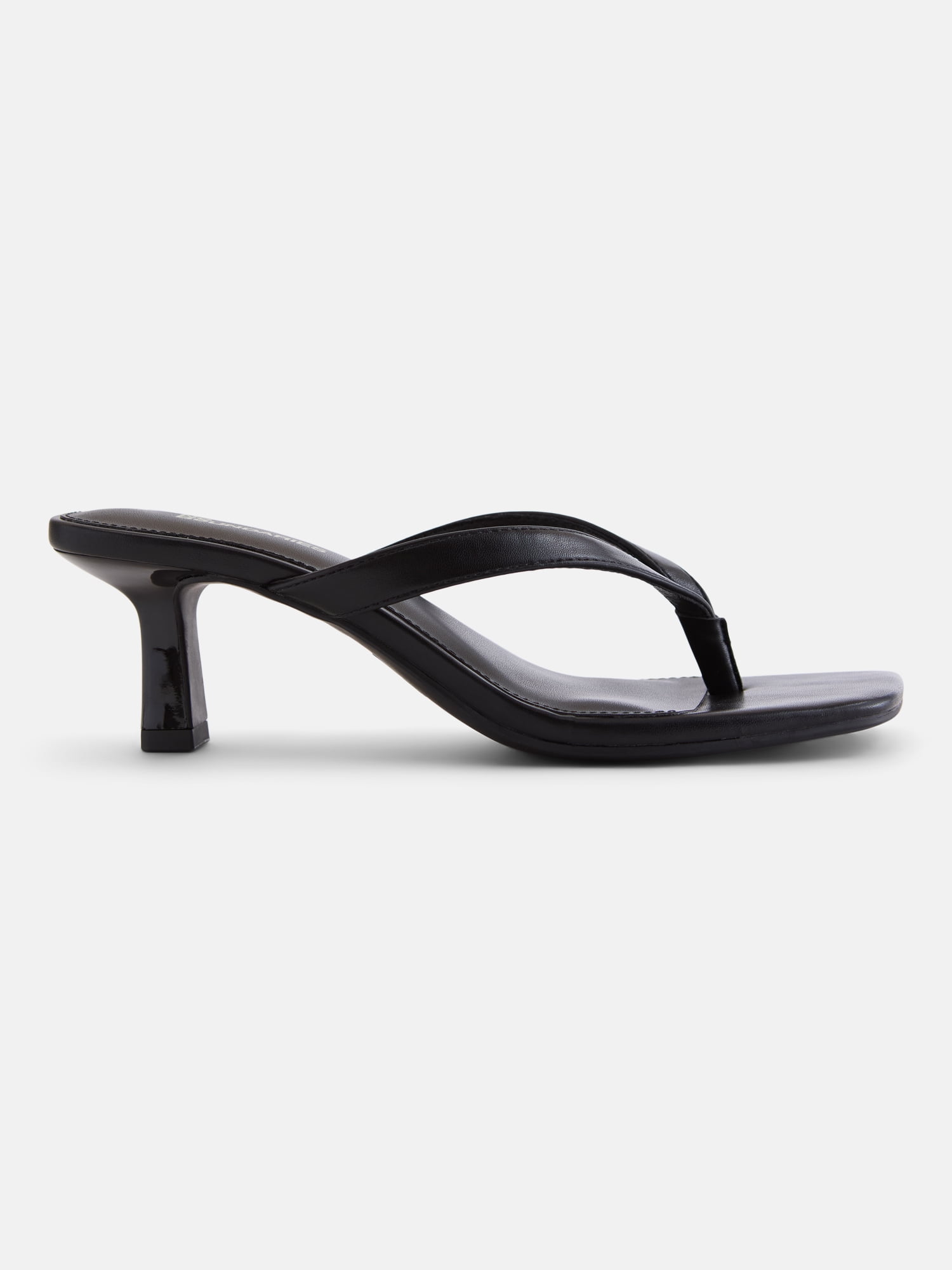 No Boundaries Women's Kitten Heel Thong Sandals