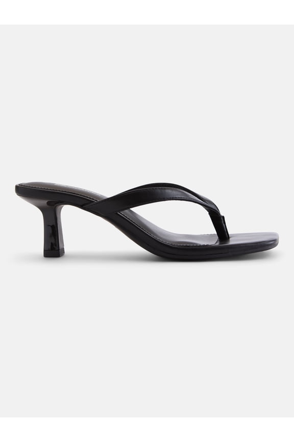 Women's Kitten Heel Thong Sandals