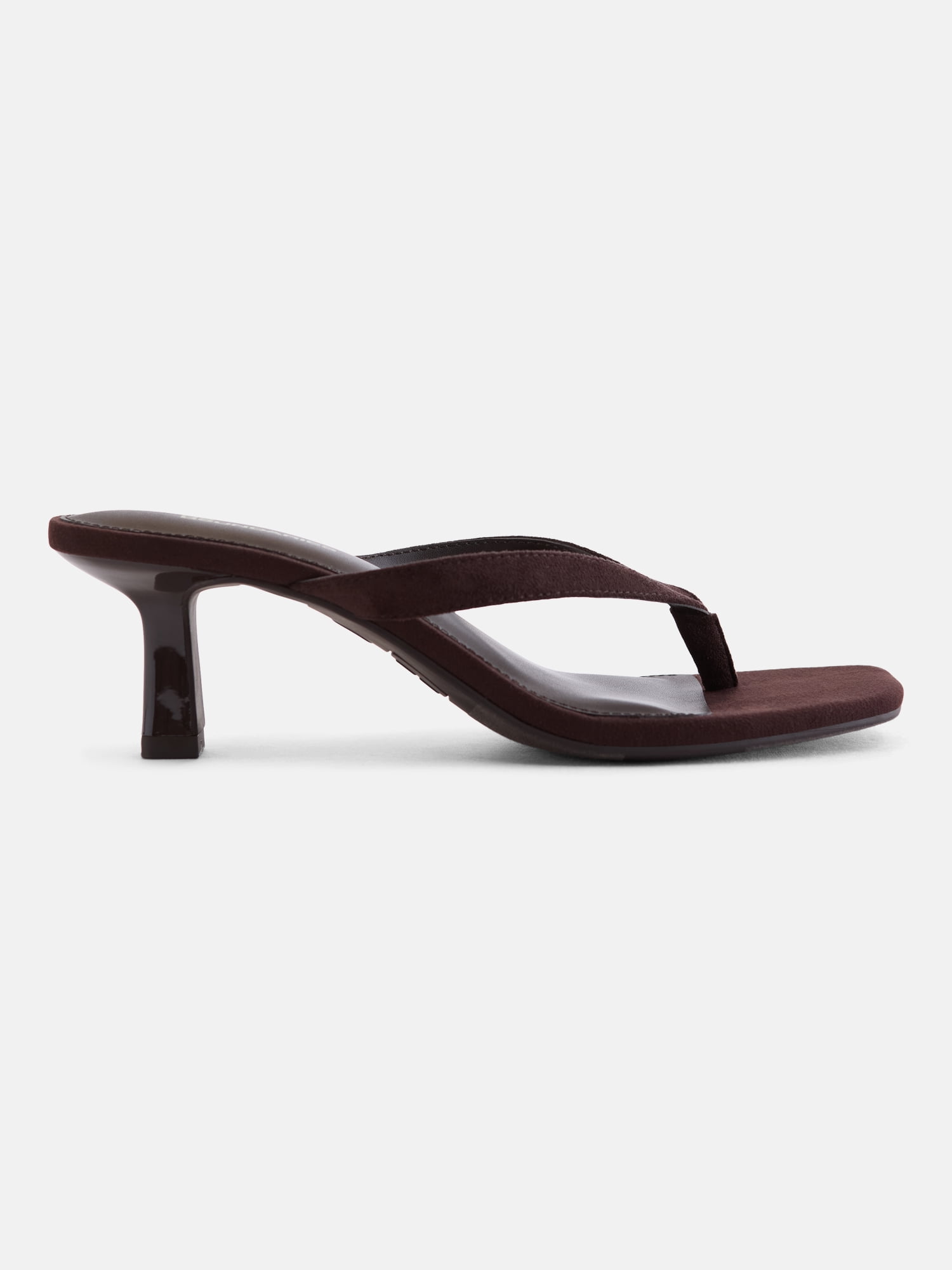 No Boundaries Women's Kitten Heel Thong Sandals