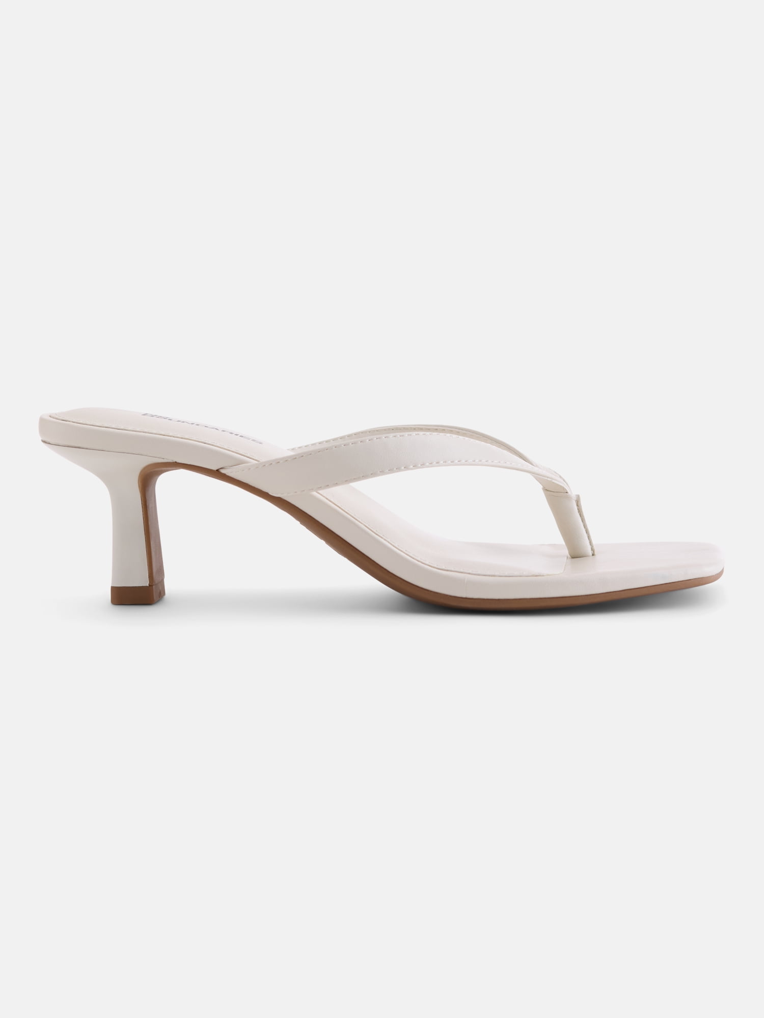 No Boundaries Women's Kitten Heel Thong Sandals