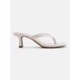 thumbnail image 1 of No Boundaries Women's Kitten Heel Thong Sandals, 1 of 5
