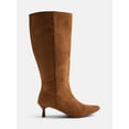 thumbnail image 1 of No Boundaries Women’s Kitten Heel Tall Boots, 1 of 6