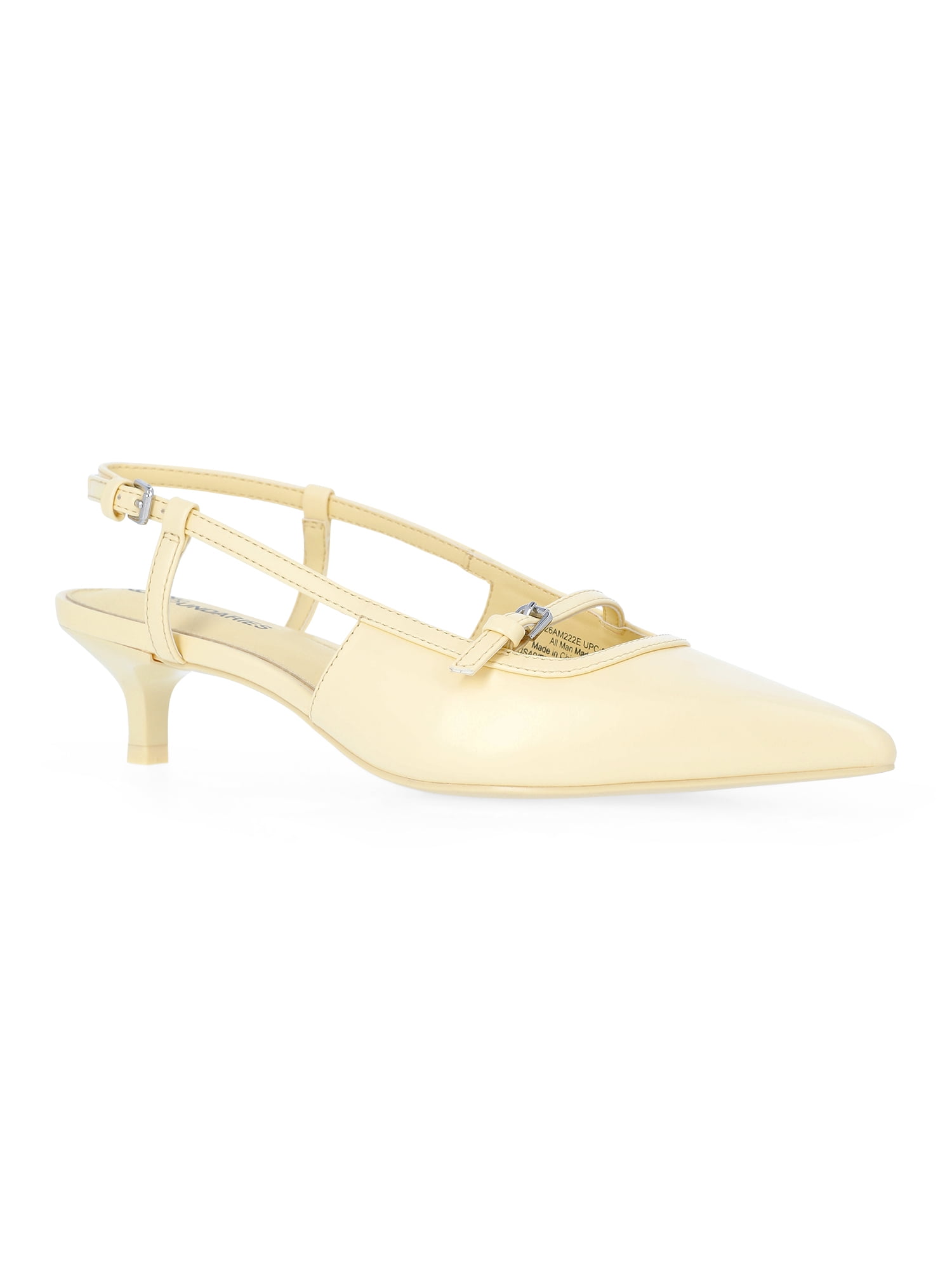 No Boundaries Kitten Heel Slingbacks, Women's