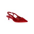thumbnail image 1 of No Boundaries Faux Leather Slingback Kitten Heels, Women's, 1 of 5