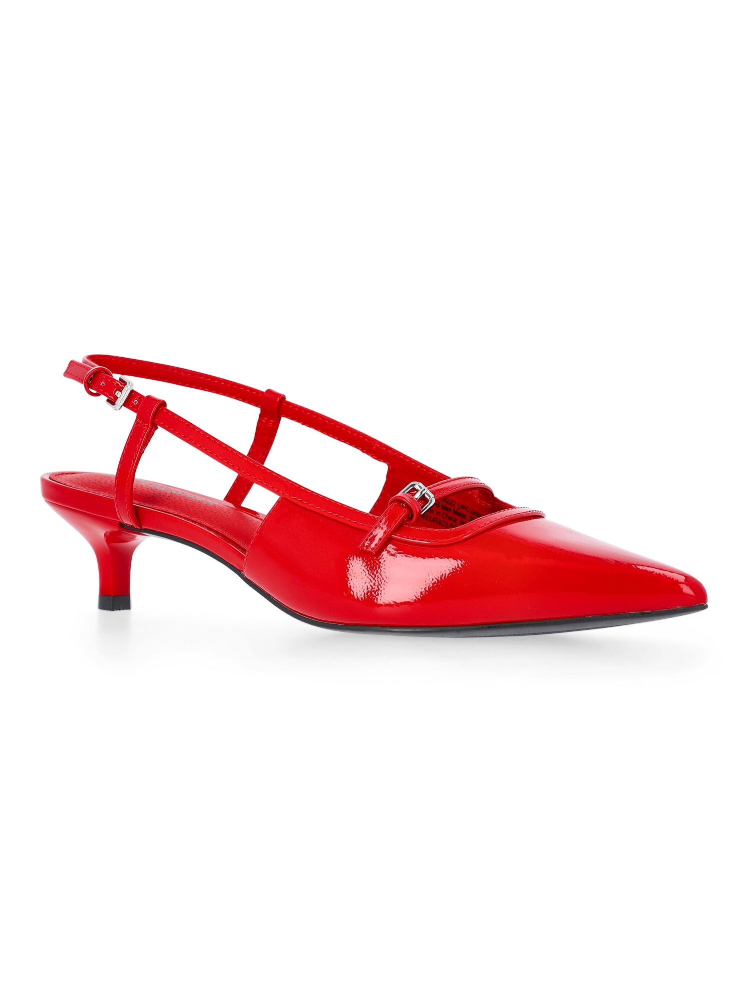No Boundaries Kitten Heel Slingbacks, Women's