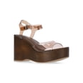 thumbnail image 1 of No Boundaries Women's Lucite Wedge Sandals, 1 of 6