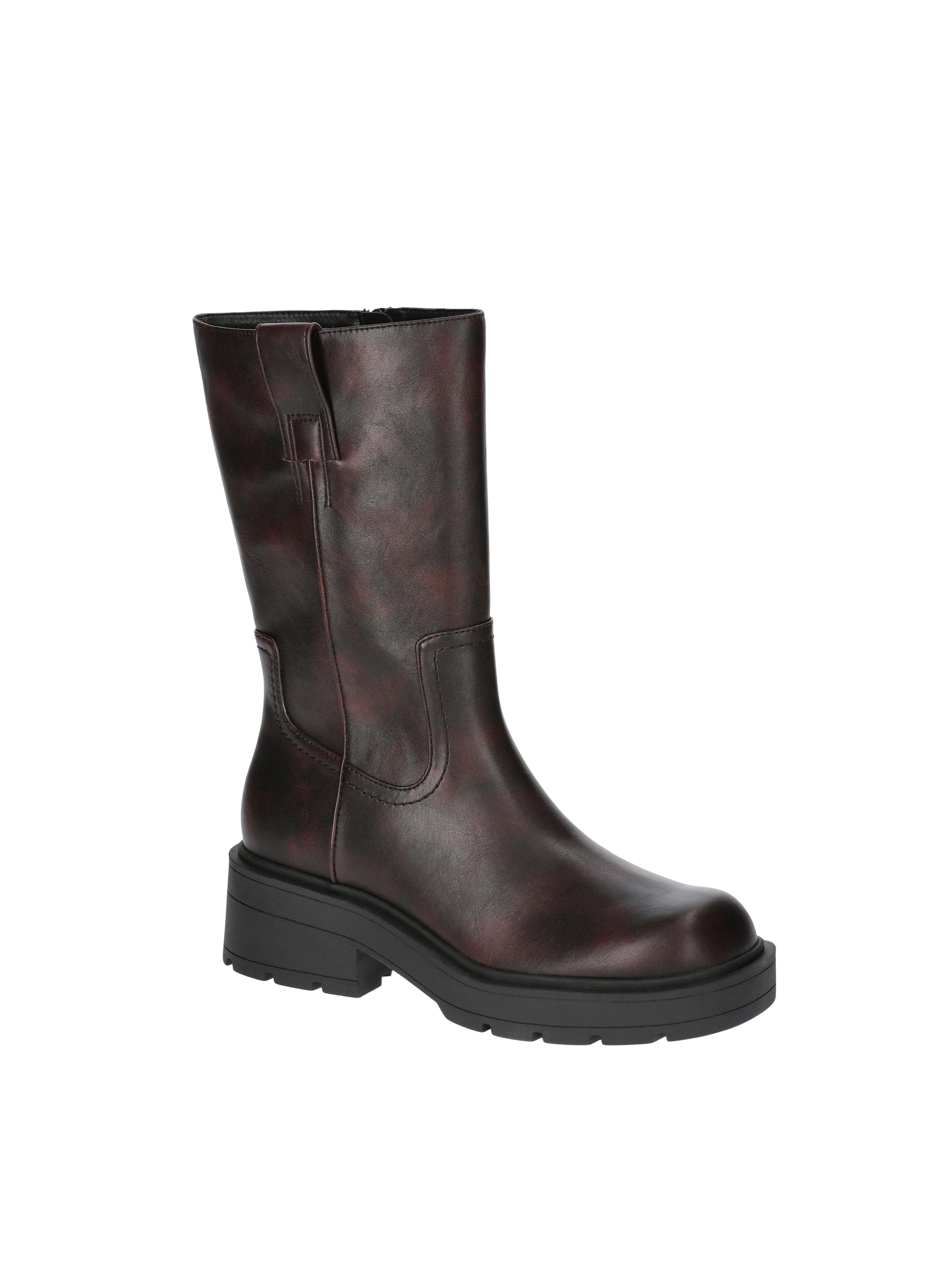 No Boundaries Women's Pull On Lug Sole Boots, Wide Width Available