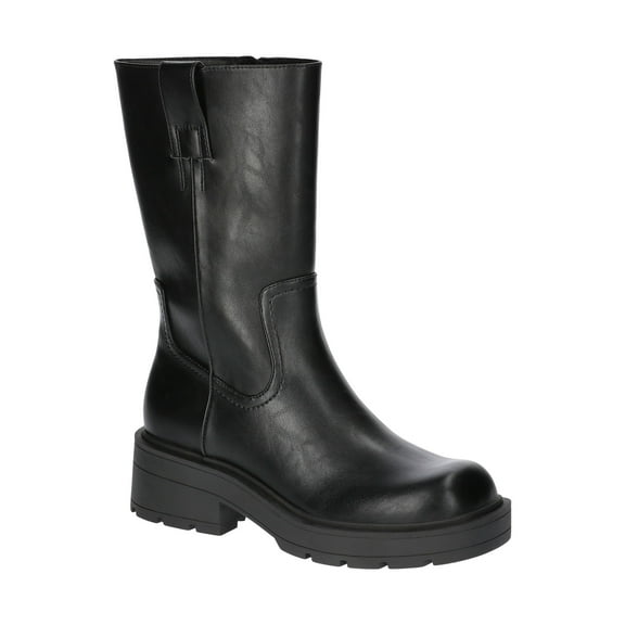 No Boundaries Women's Pull On Lug Sole Boots, Wide Width Available