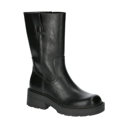 No Boundaries Women's Pull On Lug Sole Boots, Wide Width Available