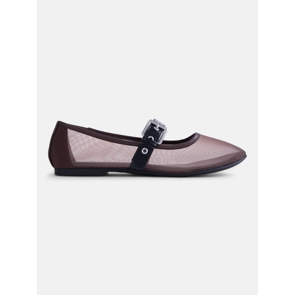 No Boundaries Women’s Mesh Mary Jane Flats