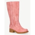 thumbnail image 1 of No Boundaries Faux Leather Tall Riding Boots, Women's (Wide Width Available), 1 of 8