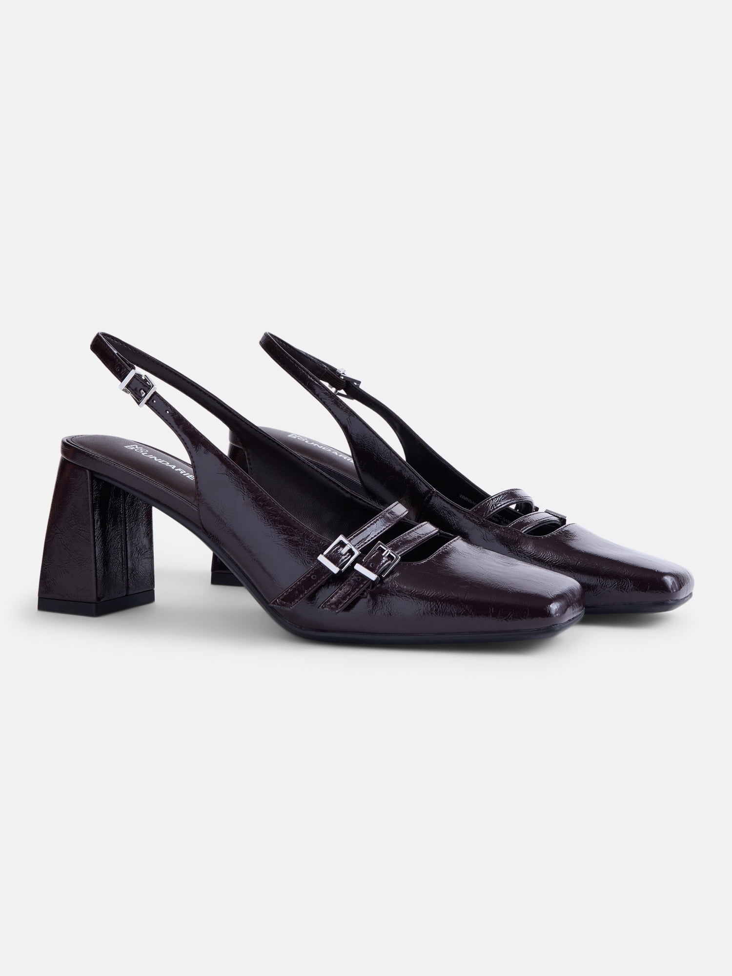 No Boundaries Women's Mary Jane Slingback Heels