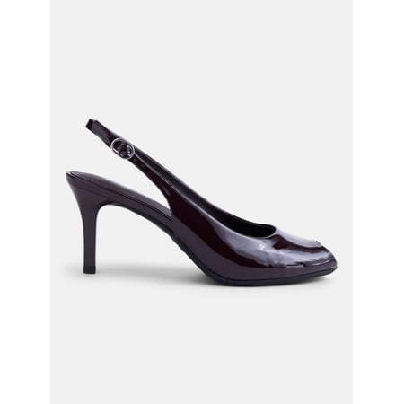 No Boundaries Women's Slingback Peep Toe Heels