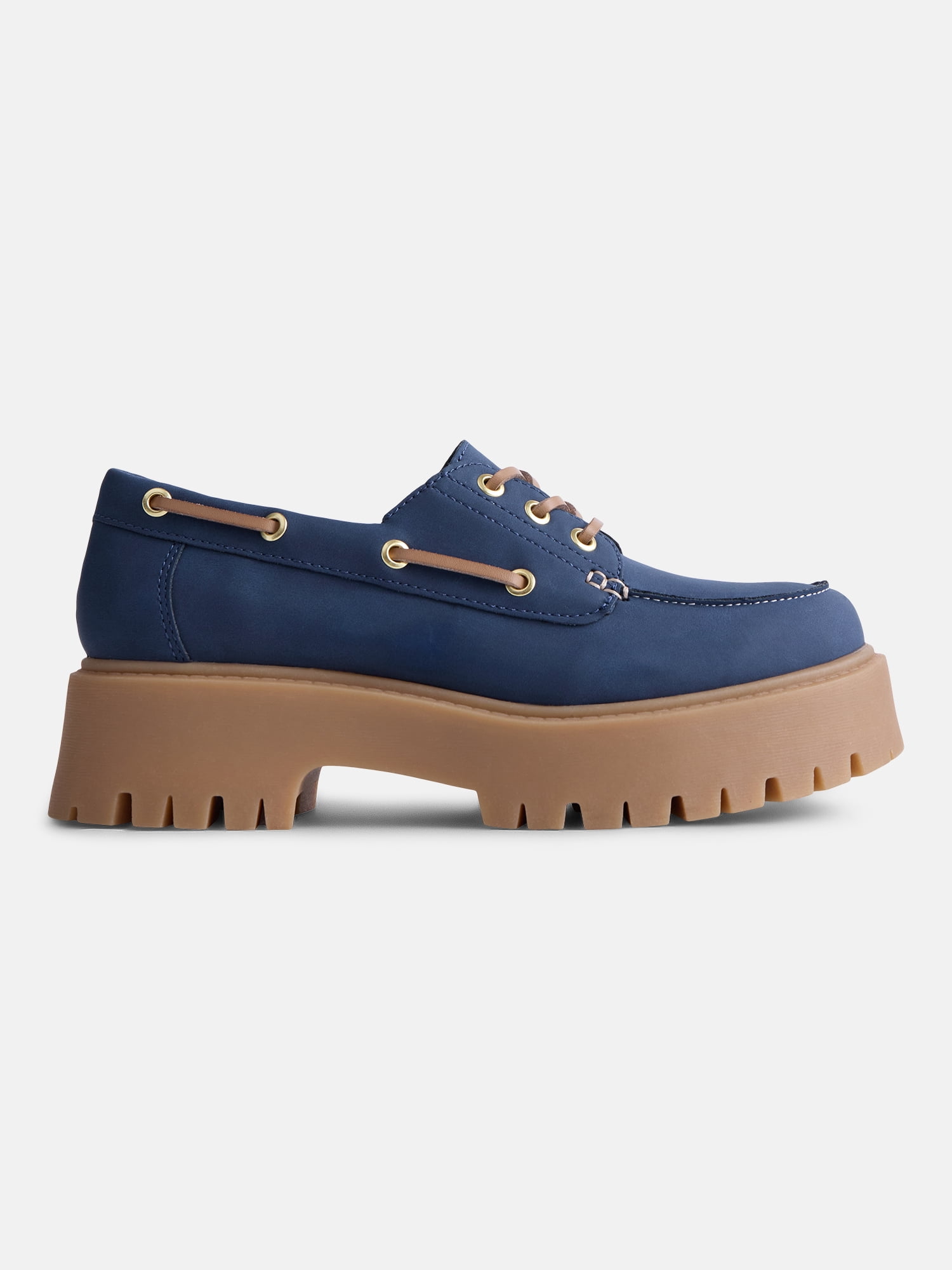 No Boundaries Women's Platform Boat Shoes