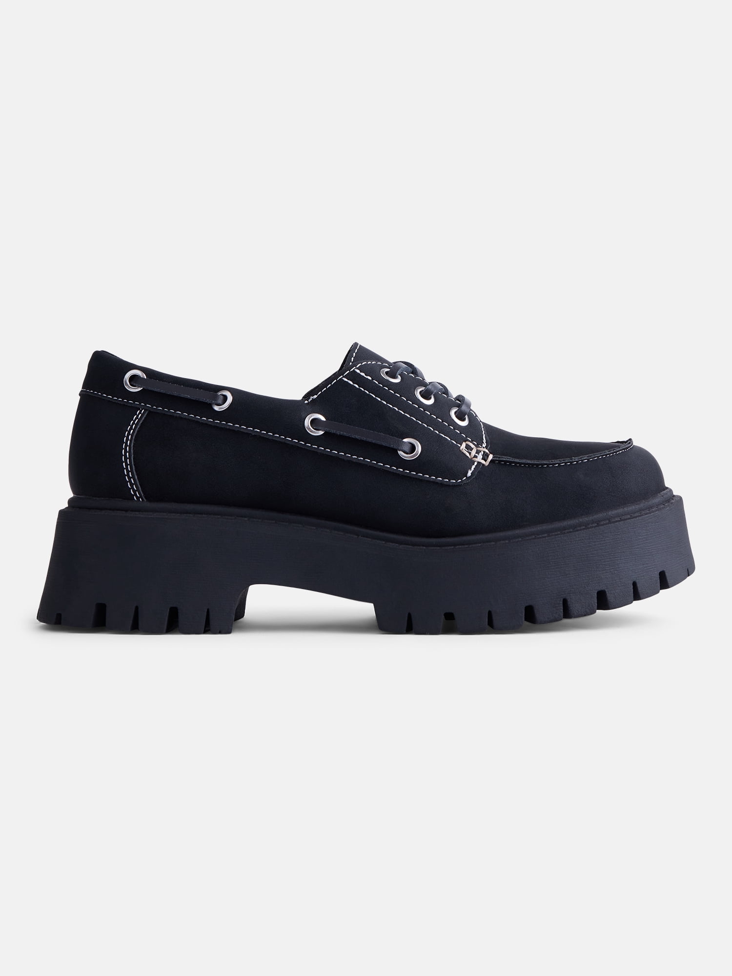 No Boundaries Women's Platform Boat Shoes
