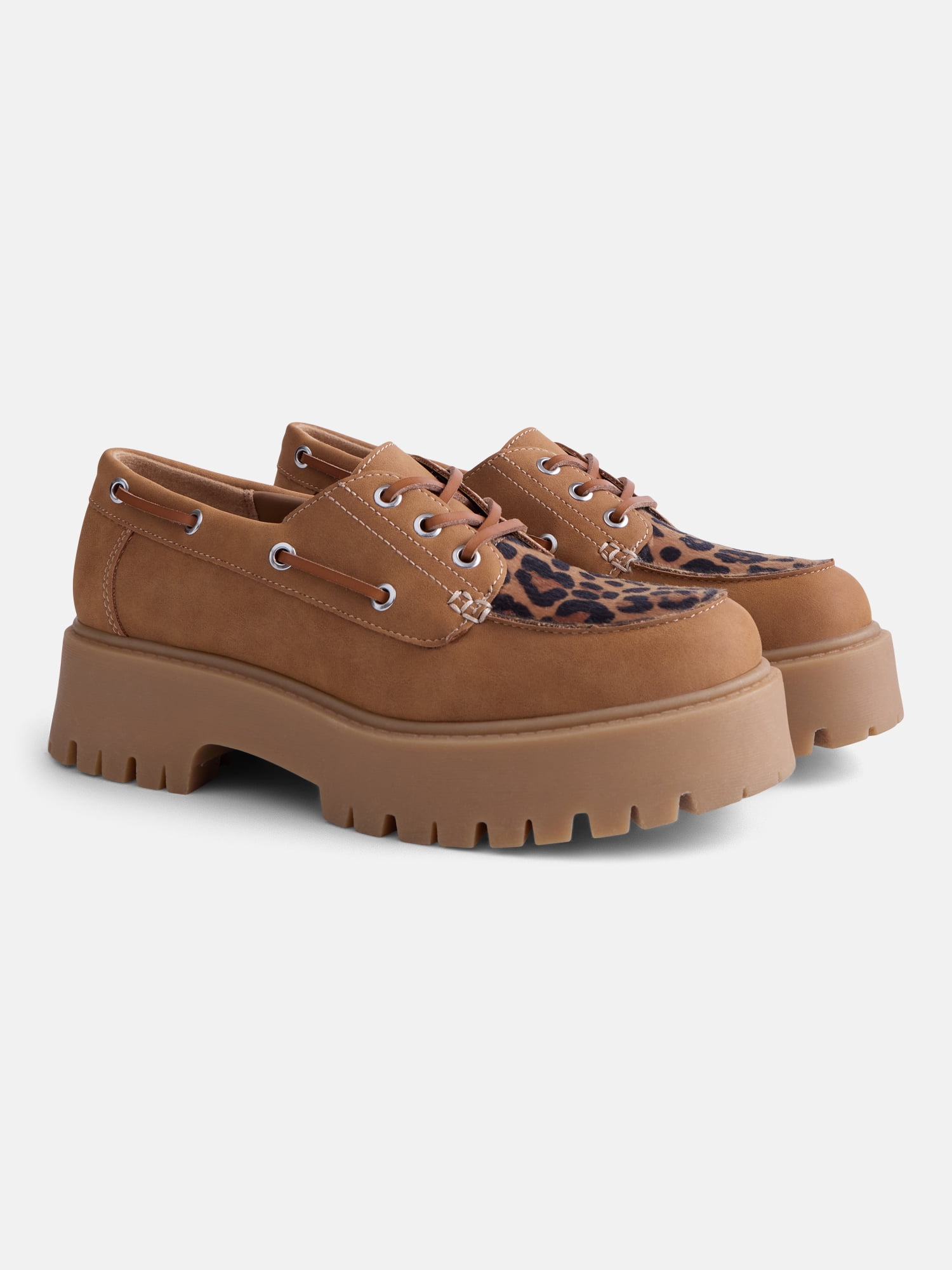 No Boundaries Women's Platform Boat Shoes
