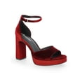 thumbnail image 1 of No Boundaries Women's Open Toe Platform Heels, 1 of 5