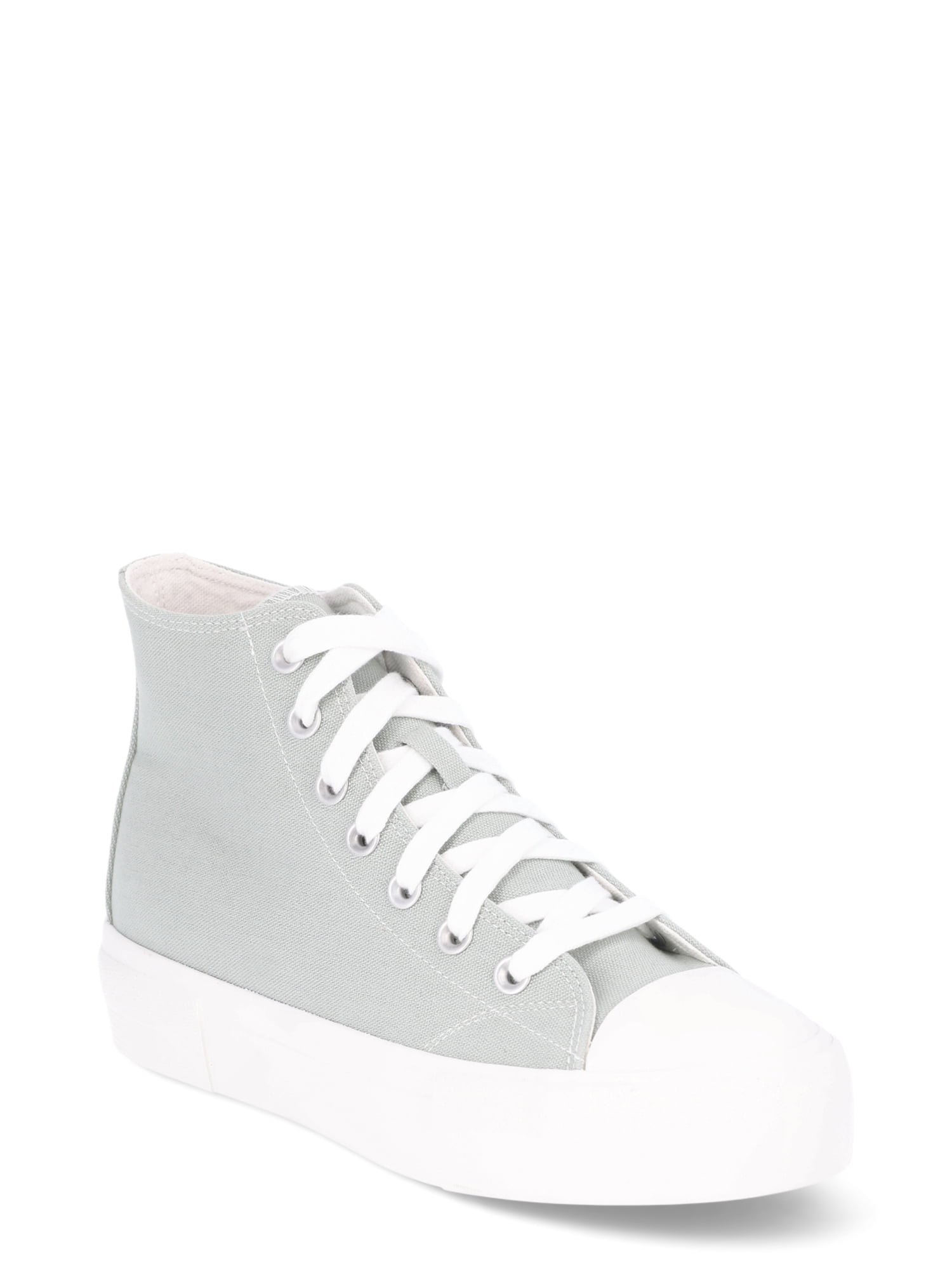 No Boundaries Platform Lace Up Hi Top Sneakers, Women's