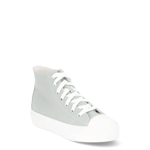 No Boundaries Platform Lace Up Hi Top Sneakers, Women's