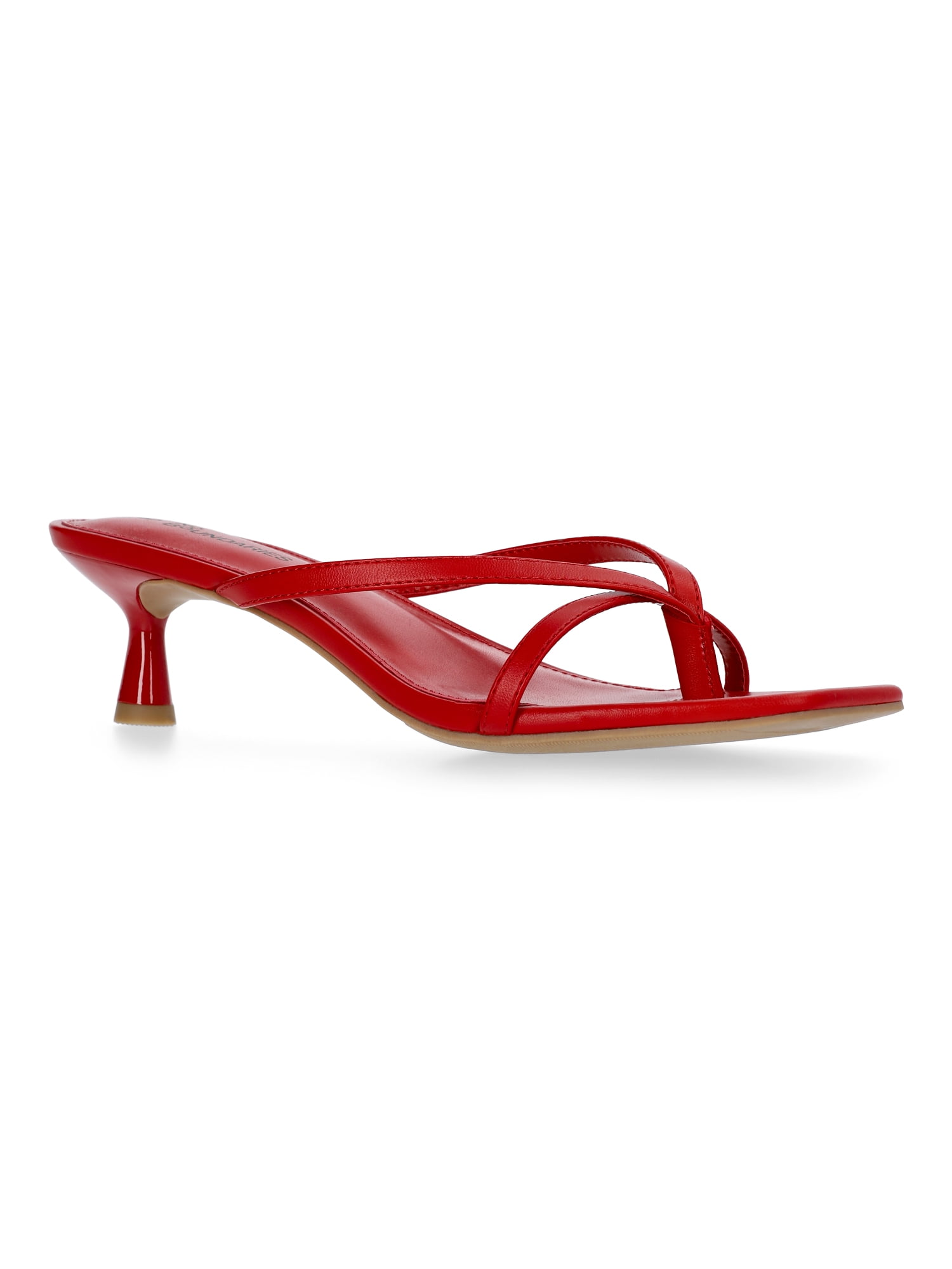 No Boundaries Kitten Heel Sandals, Women's