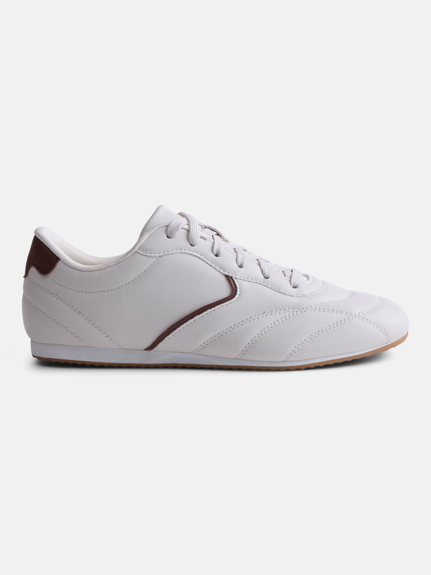 No Boundaries Women's Quilted Lace Up Sneakers