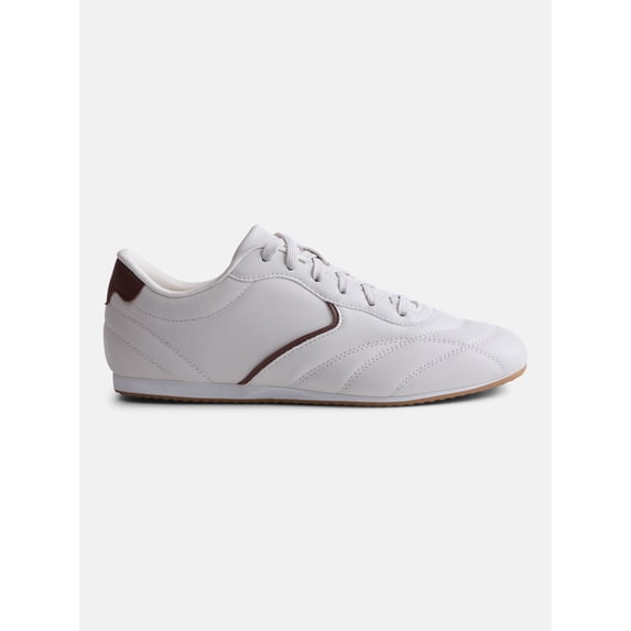 No Boundaries Women's Quilted Lace Up Sneakers