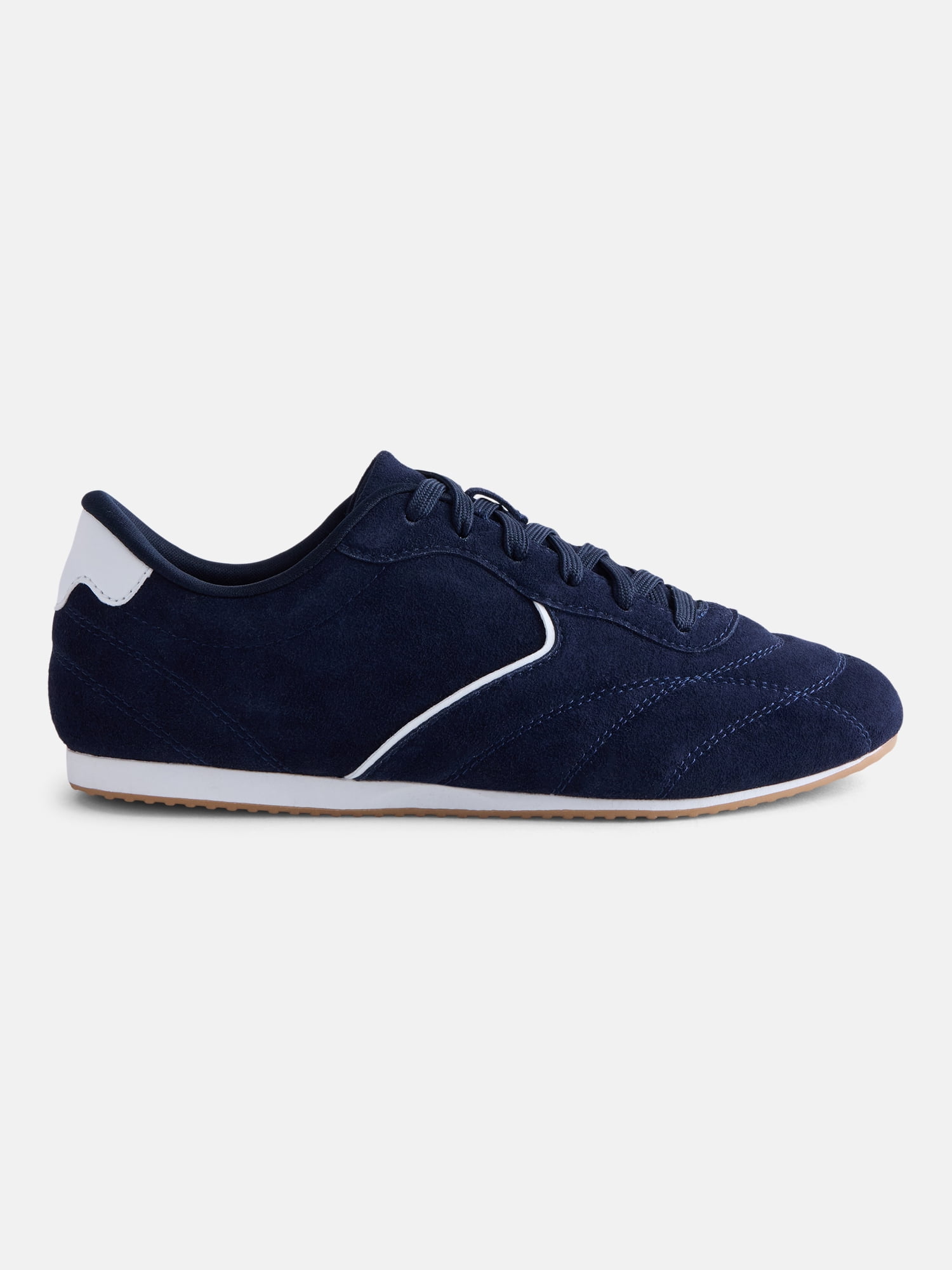 No Boundaries Women's Quilted Lace Up Sneakers