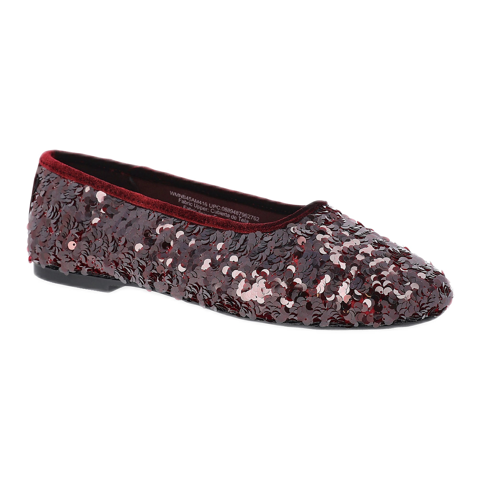 No Boundaries Women's Sequin Ballet Flats