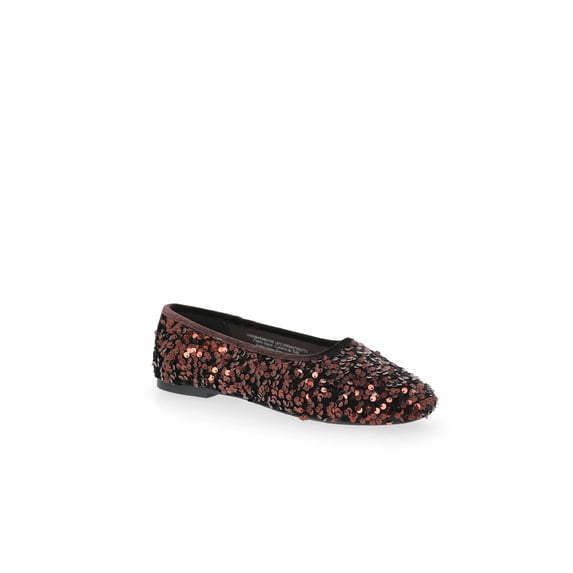 No Boundaries Women's Sequin Ballet Flats